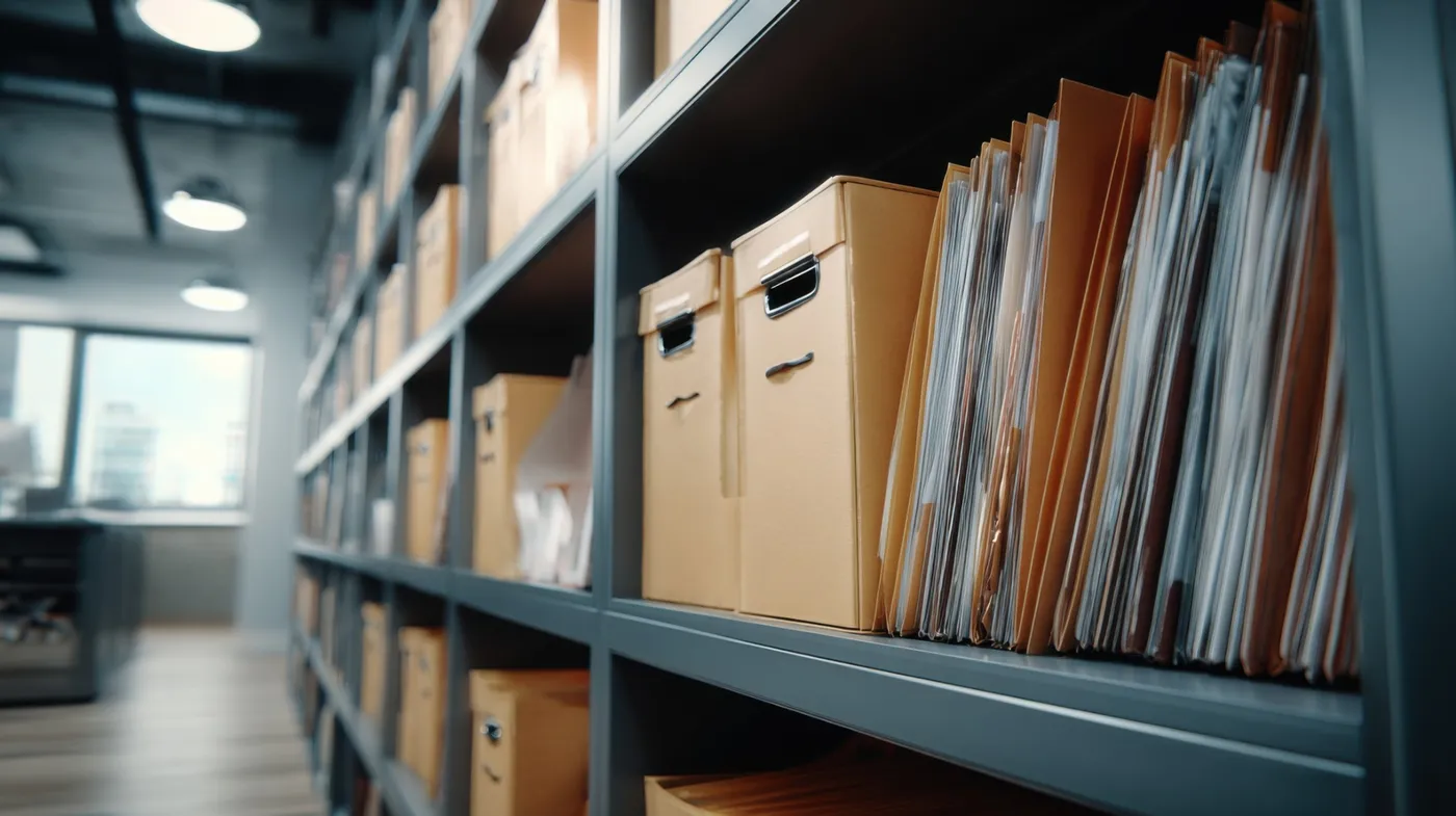 An organised archive of controlled records and files